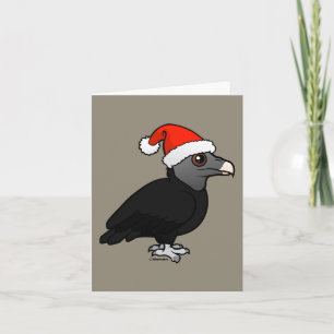 Black Vulture Santa Holiday Card