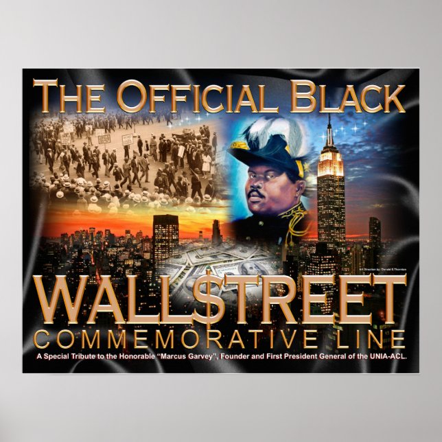 BLACK WALL $TREET POSTER (Front)