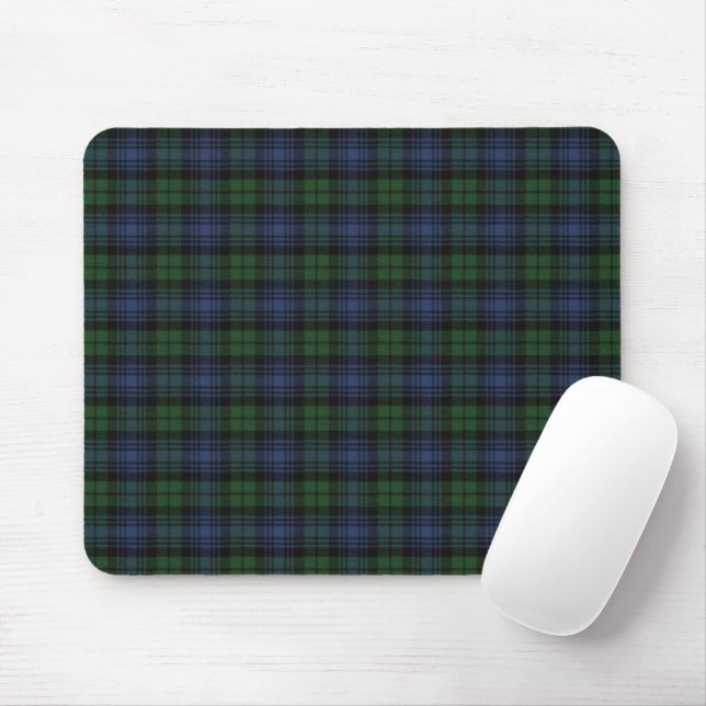 Black Watch Ancient Original Scottish Tartan Mouse Mat (With Mouse)