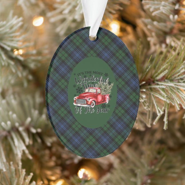 Black Watch Ancient Original Scottish Tartan  Ornament (Tree)
