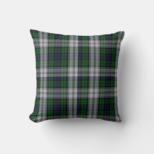 Black Watch Dress Tartan Plaid Pillow (Front)