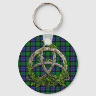 Black Watch Military Celtic Trinity Knot Key Ring