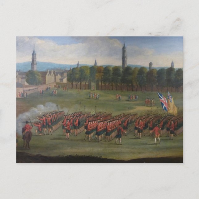 Black Watch on Glasgow Green Postcard (Front)