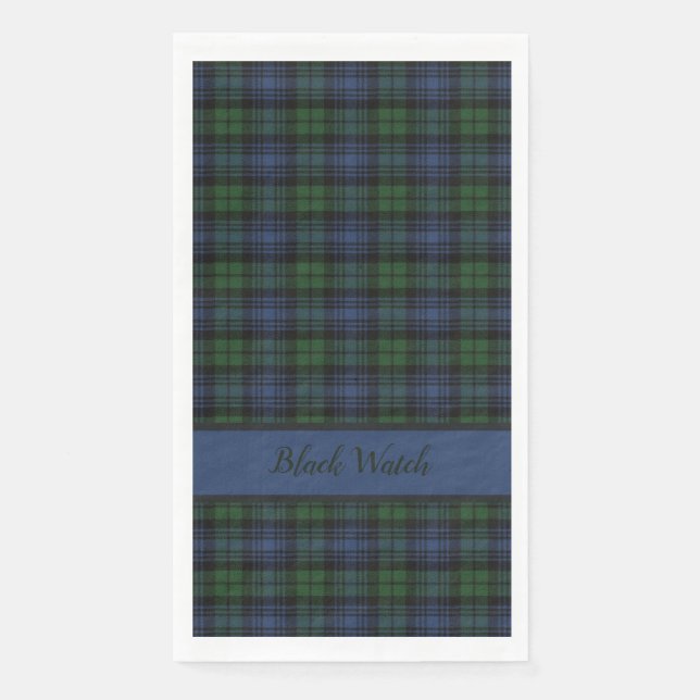 Black Watch Scottish Clan Tartan Napkin (Front)