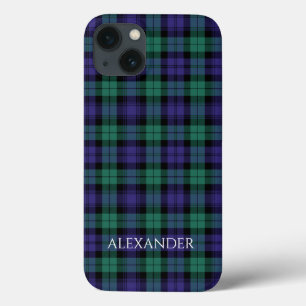 Black Watch Scottish Tartan Name iPhone 13 Case