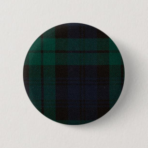 Black Watch Tartan 6 Cm Round Badge