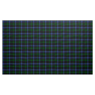 Black Watch Tartan Blue and Green Plaid Fabric