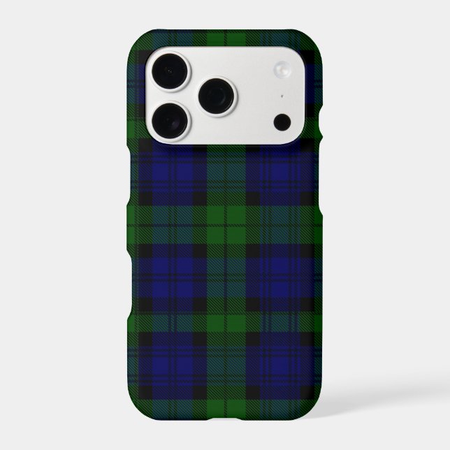Black Watch Tartan Blue Green Plaid (Back)