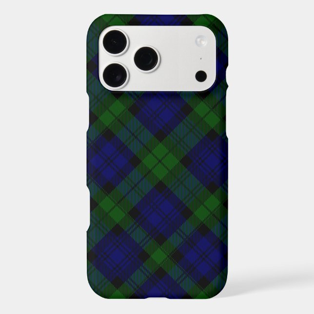 Black Watch Tartan Blue Green Plaid (Back)