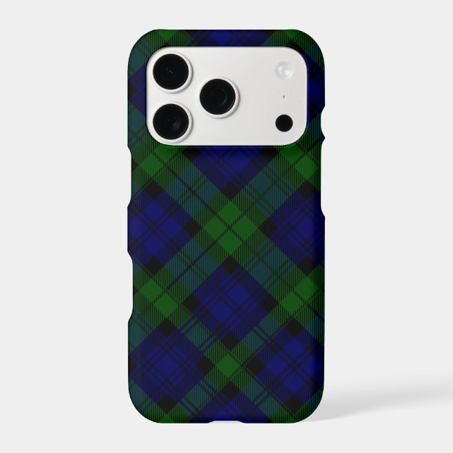 Black Watch Tartan Blue Green Plaid (Back)