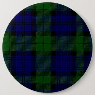 Black Watch Tartan Blue Green Plaid 6 Cm Round Badge