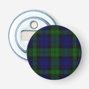 Black Watch Tartan Blue Green Plaid Bottle Opener