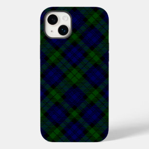 Black Watch Tartan Blue Green Plaid Case-Mate iPhone 14 Plus Case