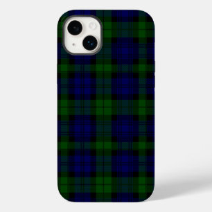 Black Watch Tartan Blue Green Plaid Case-Mate iPhone 14 Plus Case