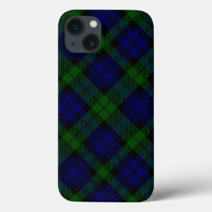 Black Watch Tartan Blue Green Plaid iPhone 13 Case