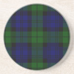 Black Watch Tartan Blue Green Plaid Coaster<br><div class="desc">Black Watch Clan Tartan Blue Green Plaid</div>