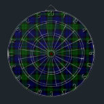 Black Watch Tartan Blue Green Plaid Dartboard<br><div class="desc">Black Watch Clan Tartan Blue Green Plaid</div>