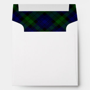 Black Watch Tartan Blue Green Plaid Envelopes
