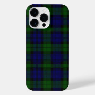 Black Watch Tartan Blue Green Plaid iPhone 14 Pro Max Case