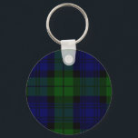 Black Watch Tartan Blue Green Plaid Key Ring<br><div class="desc">Black Watch Clan Tartan Blue Green Plaid</div>