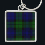 Black Watch Tartan Blue Green Plaid Key Ring<br><div class="desc">Black Watch Clan Tartan Blue Green Plaid</div>
