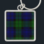 Black Watch Tartan Blue Green Plaid Key Ring<br><div class="desc">Black Watch Clan Tartan Blue Green Plaid</div>