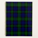 Black Watch Tartan Blue Green Plaid Planner<br><div class="desc">Black Watch Clan Tartan Blue Green Plaid</div>