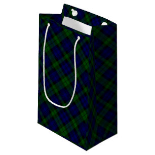 Black Watch Tartan Blue Green Plaid Small Gift Bag