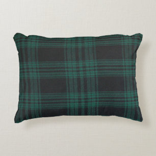 Black watch tartan Brushed Polyester Decorative Cushion