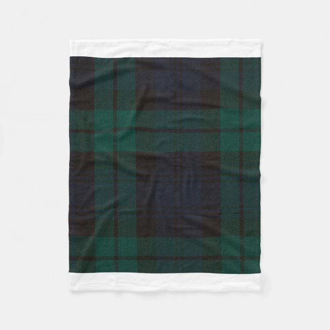 Black Watch Tartan Fleece Blanket (Front)