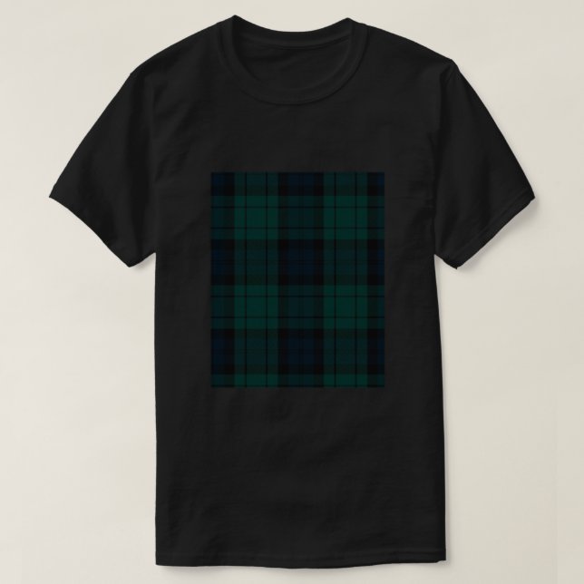 Black Watch tartan Graphic T-Shirt (Design Front)