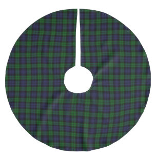 Black Watch Tartan Plaid Brushed Polyester Tree Skirt