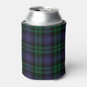 Black Watch Tartan, Plaid Can Cooler
