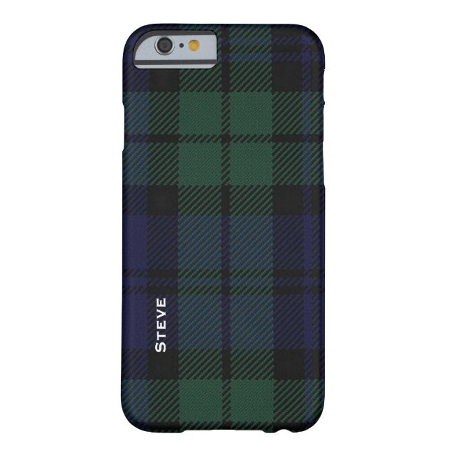 Black Watch Tartan Plaid Case-Mate iPhone Case (Back)