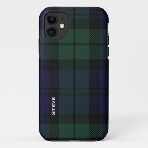 Black Watch Tartan Plaid iPhone 11 Case