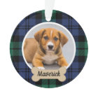 Black Watch Tartan Plaid Christmas Dog Photo