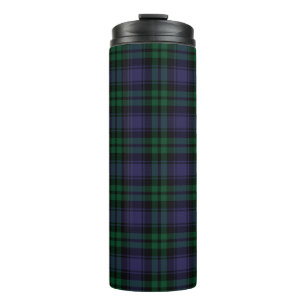 Black Watch Tartan, Plaid Thermal Tumbler