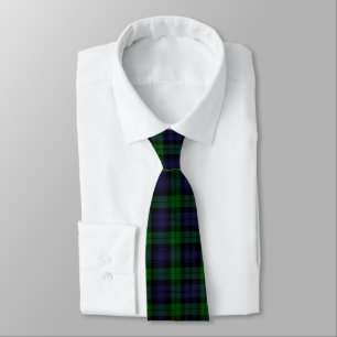 Black Watch Tartan Plaid Tie