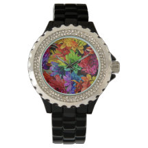 Black Watch w/ Multi-Coloured Flowers