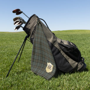 Black Watch Weathered Original Scottish Tartan Golf Towel