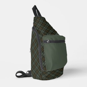 Black Watch Weathered Scottish Clan Tartan Sling Bag