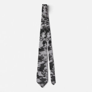 Black Watercolor on White Tie