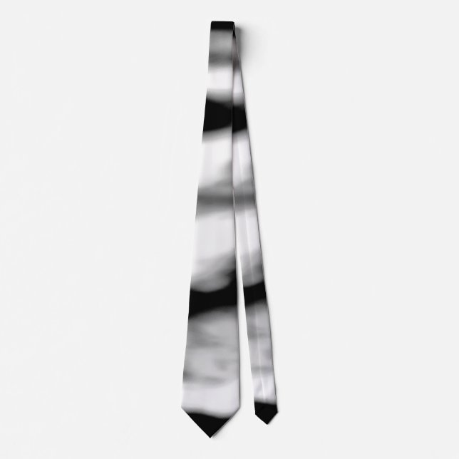 Black waves abstract series no 2 tie (Front)
