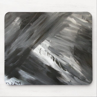 BLACK WAVES MOUSE MAT
