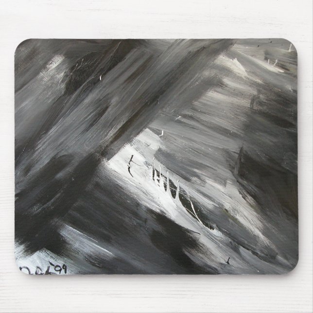 BLACK WAVES MOUSE MAT (Front)