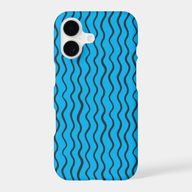 black wavy abstract line pattern (Back)