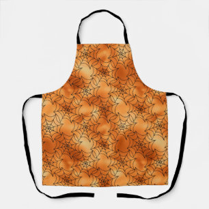 Black Web Halloween Apron