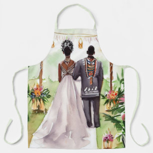 Black Wedding Apron
