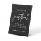 Black Wedding Photo Guestbook Sign