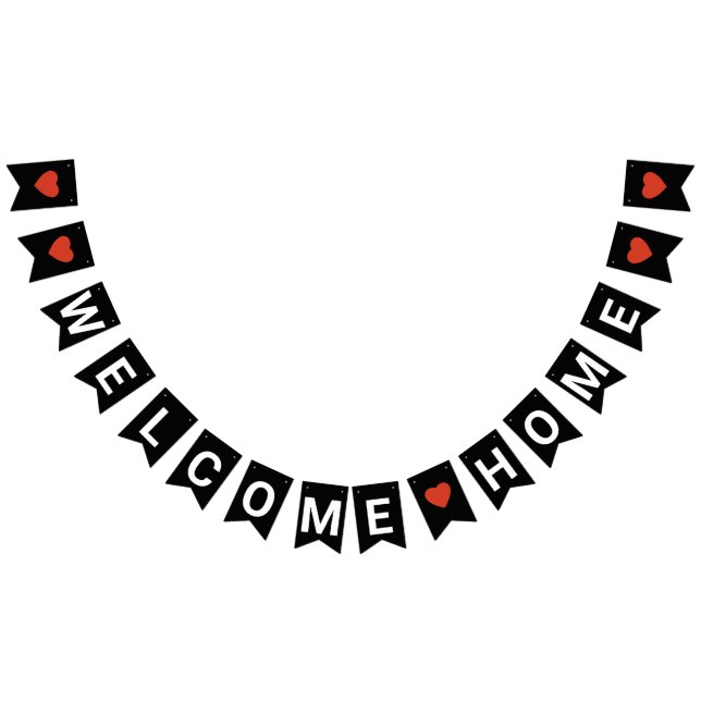 BLACK WELCOME HOME BANNER (All)